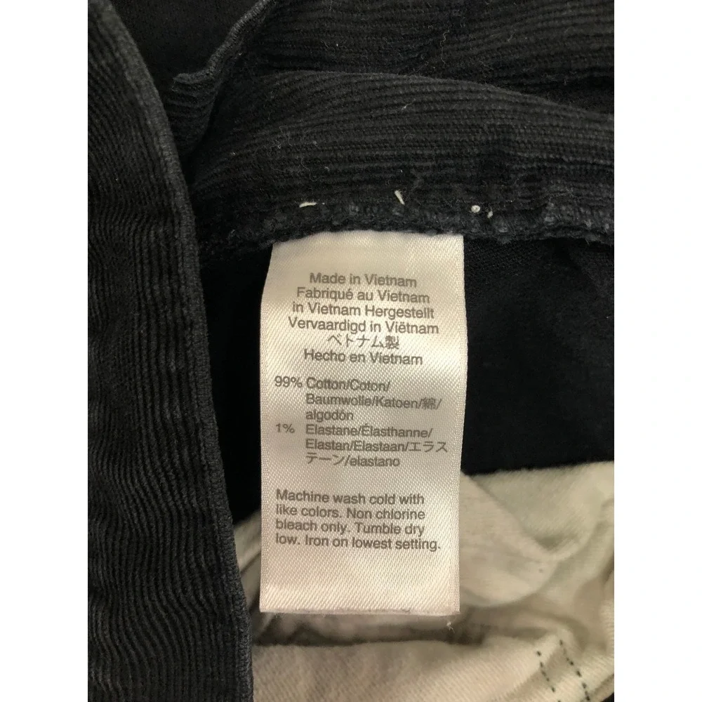 J.Crew Corduroy Pants Mens 32x32 Black 484 Slim Fit